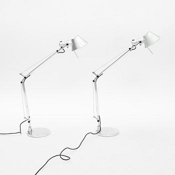 Michele De Lucchi & Giancarlo Fassina, skrivbordslampor, ett par, "Tolomeo", Artemide, Italien.