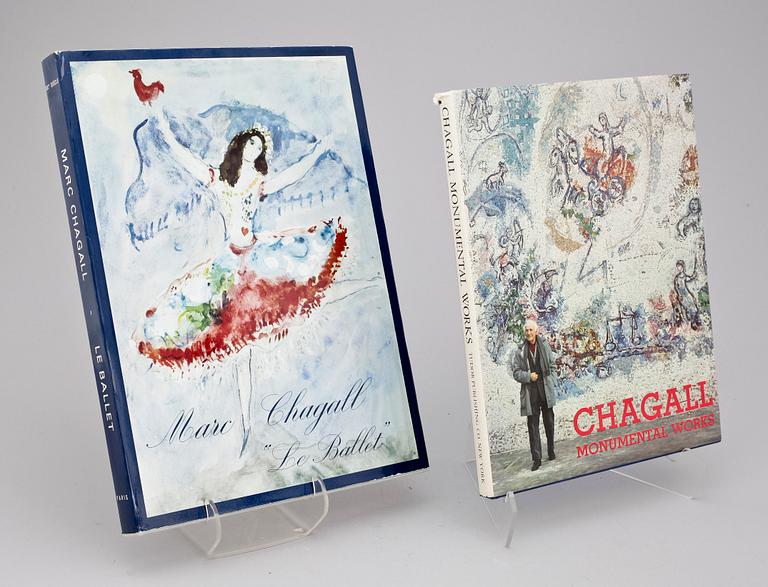 BÖCKER, 2 st, "Chagall, Monumental Works," och "Marc Chagall - Le Ballet".