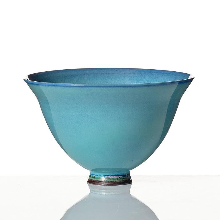 Berndt Friberg, a vase, a sculpture and two bowls, Gustavsberg studio, Sweden 1962-70.