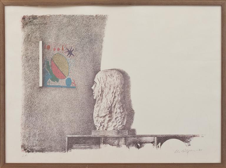 OLA BILLGREN, litografi, signerad och numrerad.