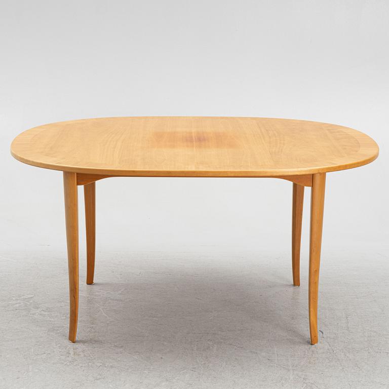 Carl Malmsten, coffee table, "Ovalen 2", Åfors Möbelfabrik, second half of the 20th century.