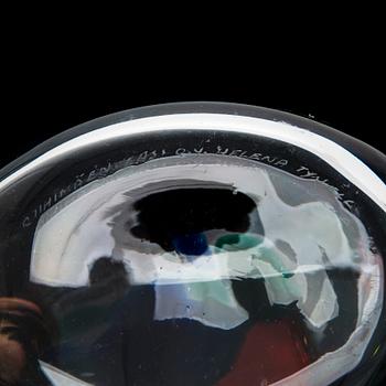 HELENA TYNELL, maljakoita, 3 kpl, "Kuikka", Riihimäen Lasi Oy. Suunniteltu 1975.