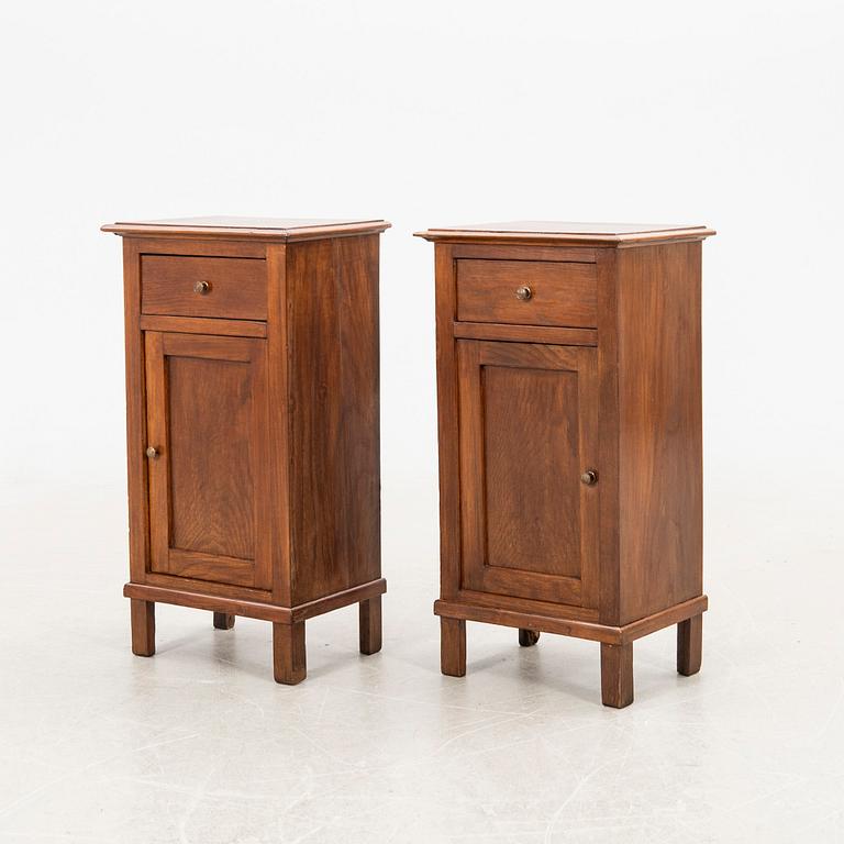 Nightstands, a pair, first half of the 20th century.