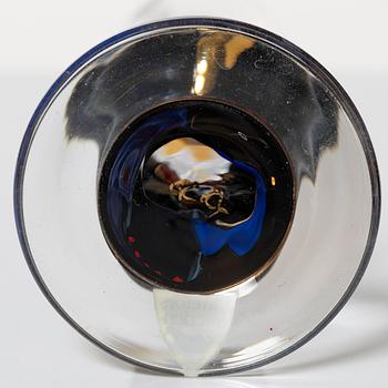 Gunnar Cyrén, snapsglas, 5 st, s.k. "djävulsglas", ur "Nobel" servisen, Orrefors.