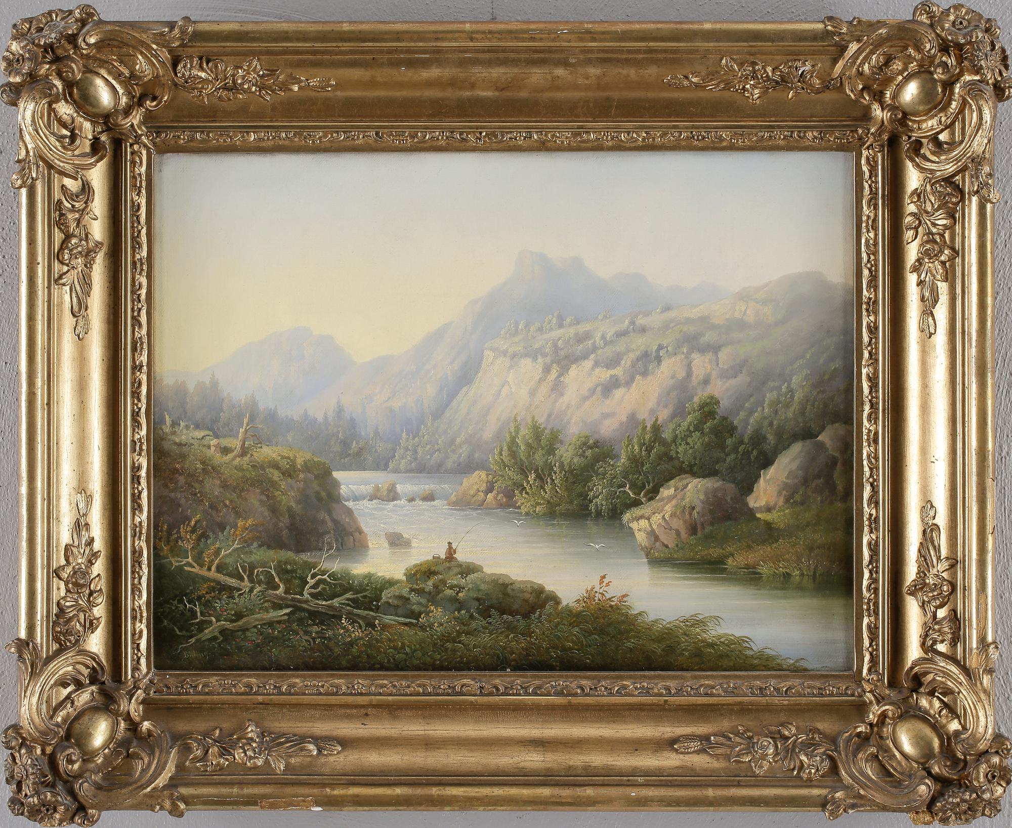 THEODOR BILLING, olja på duk, signerad.