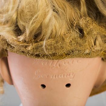 A bisque head doll "Walküre", Germany, ca 1920.