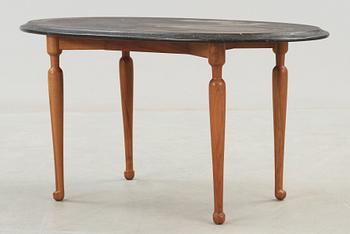 A Josef Frank black marble top table, Svenskt Tenn.