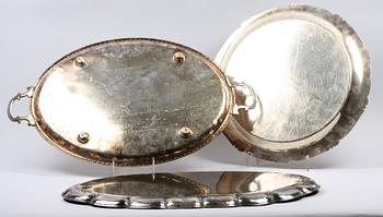 BRICKOR, 3 st, nysilver, 1900-tal.