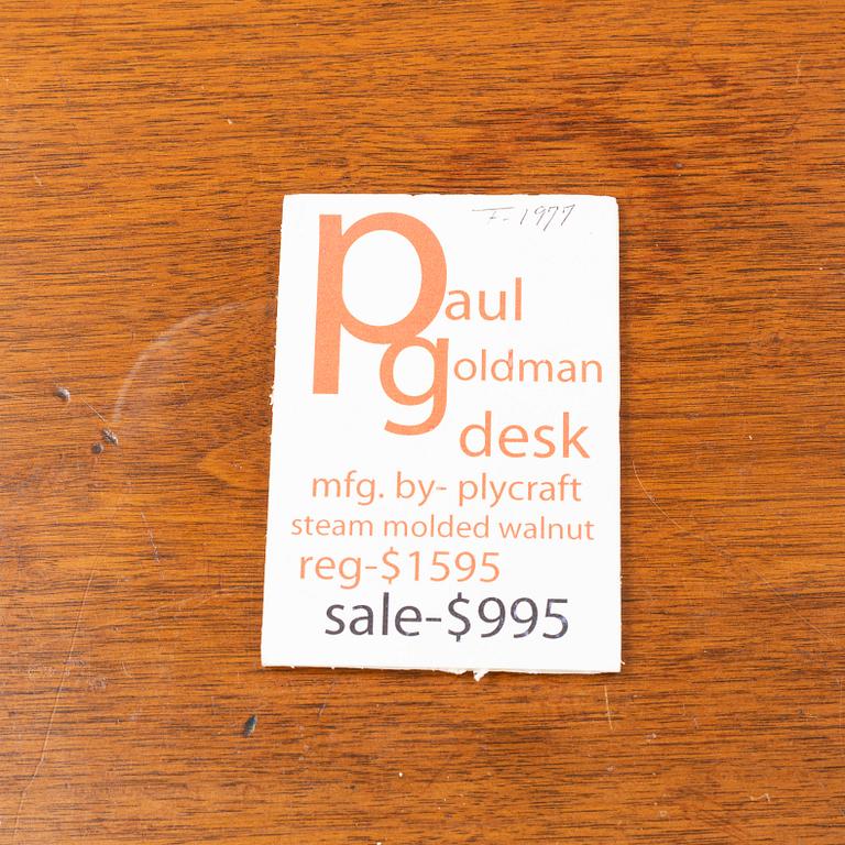 Paul Goldman, a 'Bentwood Desk' from Plymold, Massachusetts, 1945-47.