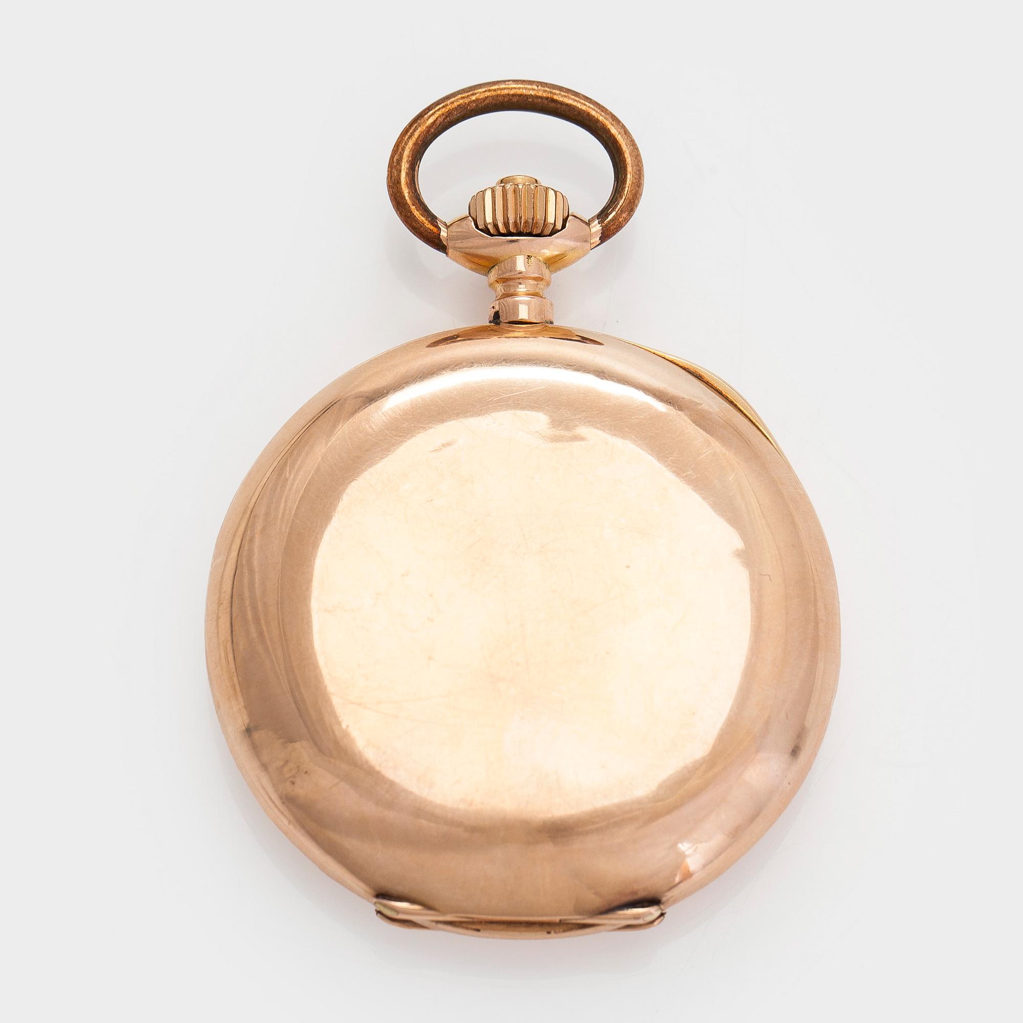 Union Glashütte, pocket watch, hunter, 51.5 mm.