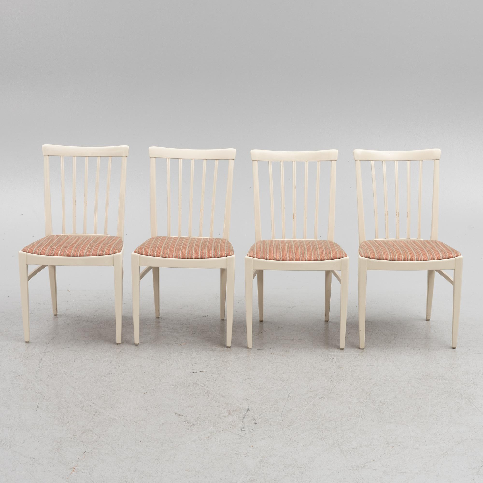 Carl Malmsten, stolar, 4 st, "Herrgården", Bodafors, 1900-talets andra hälft.