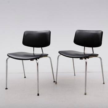 STOLAR, 2 st, Duba Möbelindustri, Danmark, 1900-talets andra hälft.