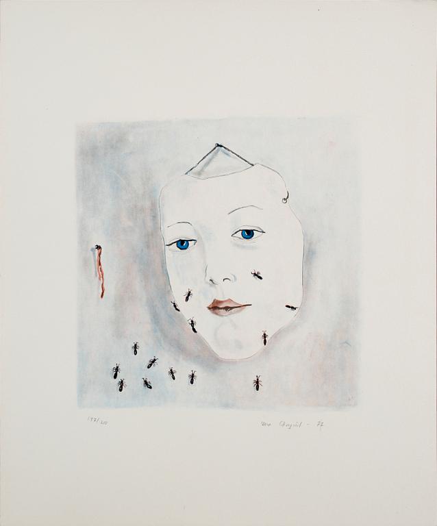 LENA CRONQVIST, färglitografi, sign o dat -77. Nr 147/210.