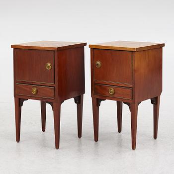 A pair of 19th century Gustaivan style nightstands.