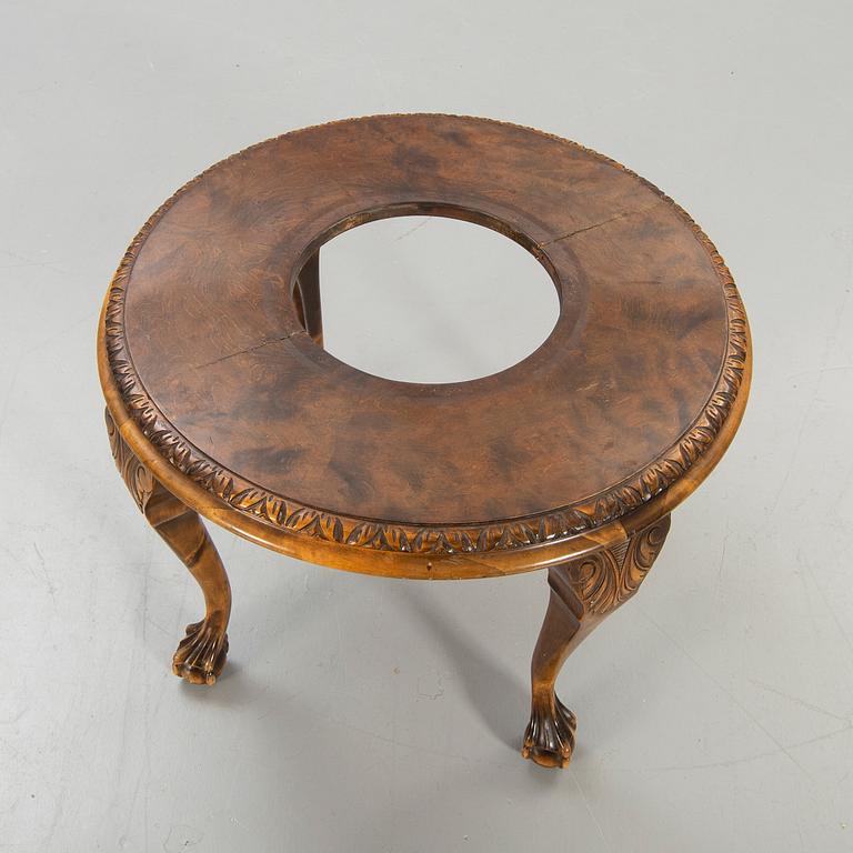 Armchairs, "Club armchair", table, first half of the 20th century.