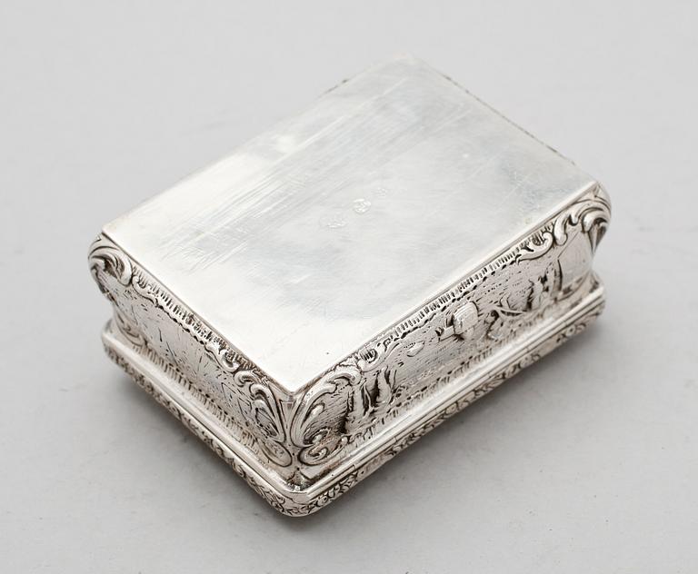 DOSA, silver, sannolikt Dijon, Frankrike, 1700-tal. Vikt ca 154 g.