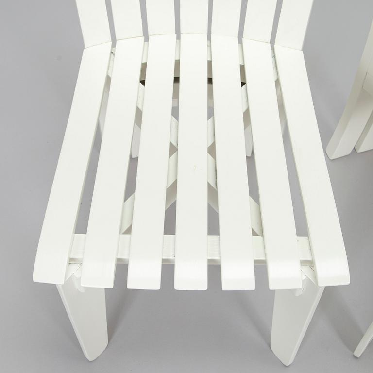 Alvar & Aino Aalto,  Trädgårdsmöblemang, 3 delar, "Aurinko-serien", Artek, 1950-tal och 1900-talets slut..