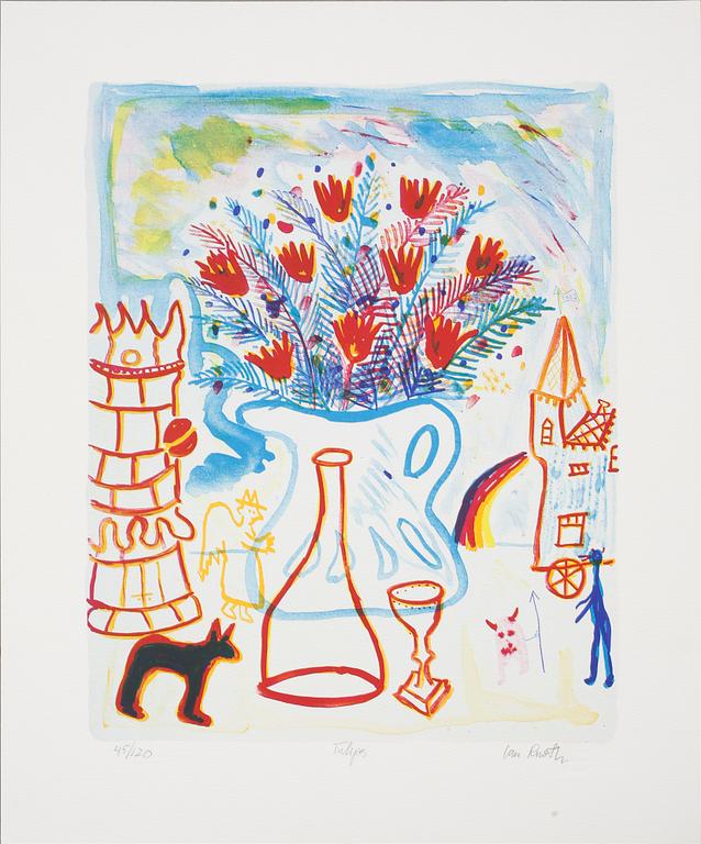 IAN RUSTH, litograph, signed and numbered 45/120.