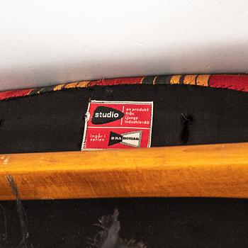 Alf Svensson, fåtöljer, ett par, "Studio", Bra Bohag, Ljunge Industri, 1950/60-tal.