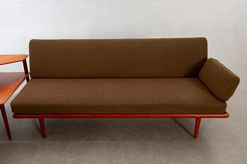 Peter Hvidt & Orla Mølgaard Nielsen,hörnsoffa med hörnbord 3 delar, "Minerva", France & Son, Danmark, 1950/60-tal.