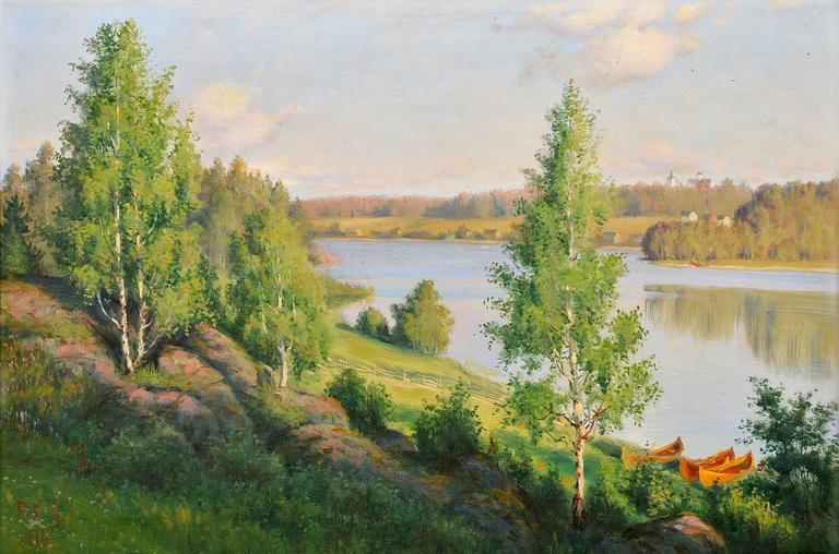 Felix Frang-Pahlama, VENEITÄ RANNALLA KESÄMAISEMASSA.