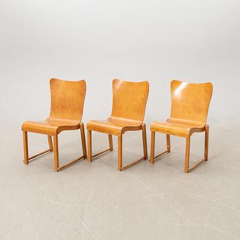 Axel Larsson,  stolar, 6 st, Svängsta Stilmöbler, 1900-talets mitt.