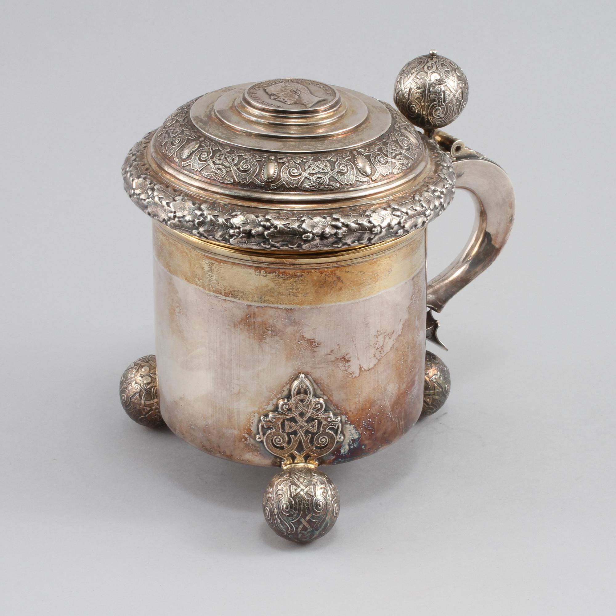 STOP, silver, GAB, Stockholm, 1935, vikt 820 gram.