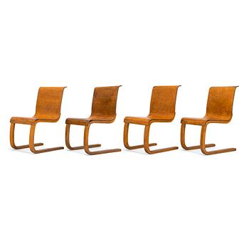 Alvar Aalto, four 1930's '22' chairs for  O.Y. Huonekalu-ja Rakennustyötehdas A.B.