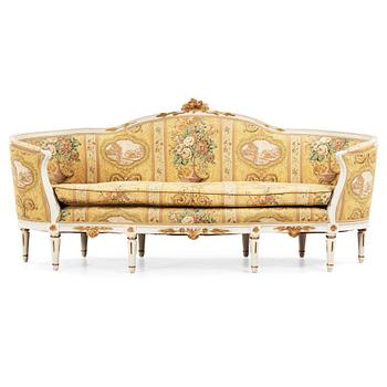 54. A Gustavian late 18th century sofa.