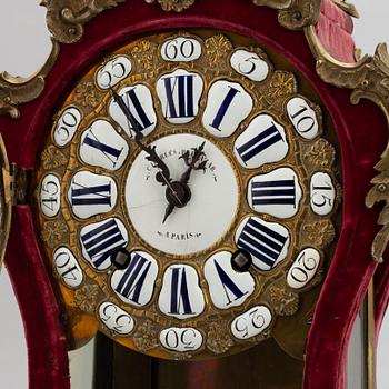 A Louis XV-style bracket clock, probably 19th century, dial and clockwork marked Charles Baltazar, Paris.