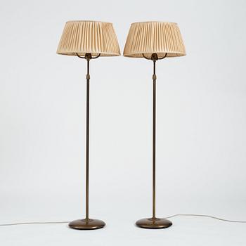 Nordiska Kompaniet, golvlampor, ett par, Swedish Grace, 1930-tal.