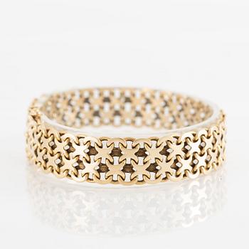 Armband 18K guld, X-länk.