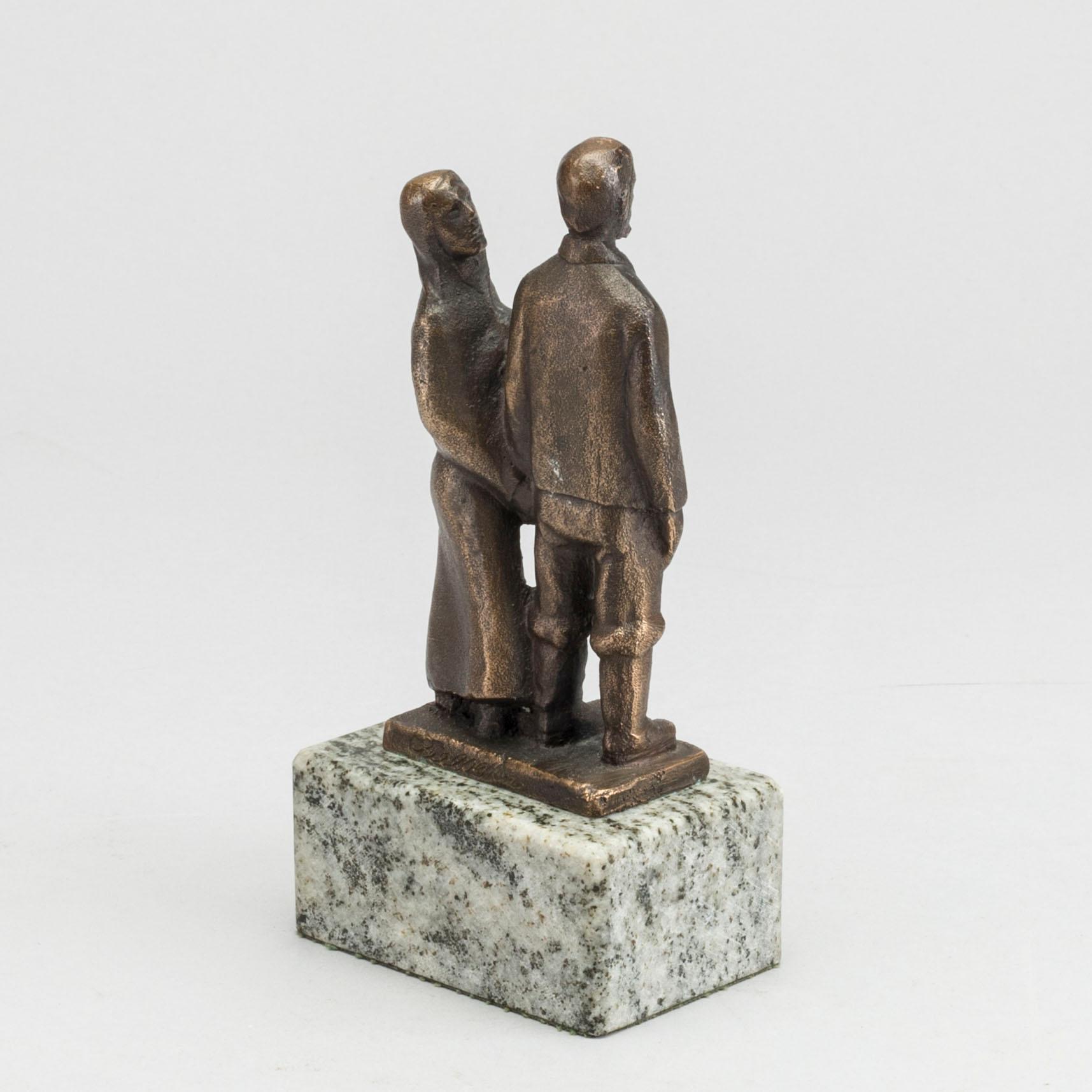 AXEL OLSSON, sculpture, bronze. Signed.