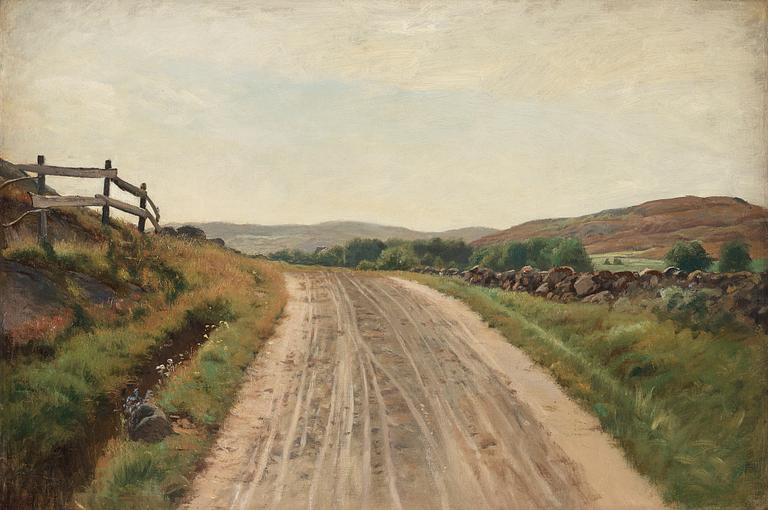 Berndt Lindholm, The road to Skarvik, Hisingen, Gothenburg.