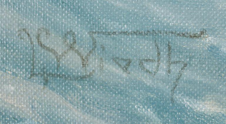 LEONARD WIEDH, olja på duk, sign.