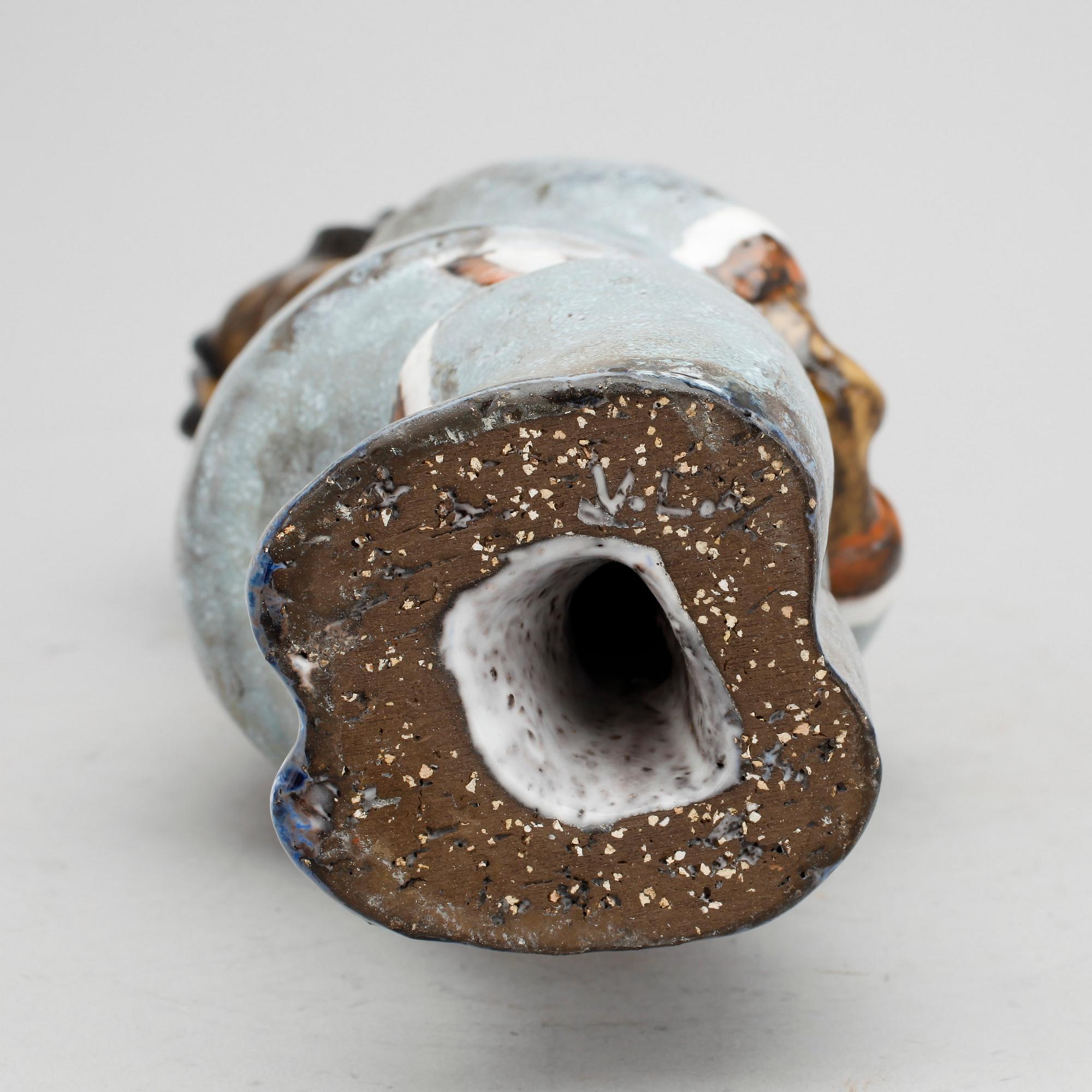 FIGURIN, stengods, "Eskimå", Vicke Lindstrand, Upsala-Ekeby.