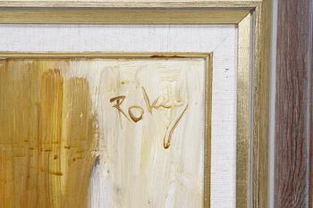 CHARLES ROKA, olja på duk, sign.