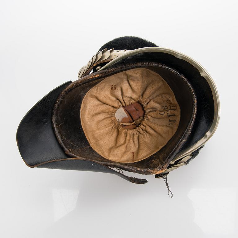 An Imperial Russian dragoon helmet, 1910s.