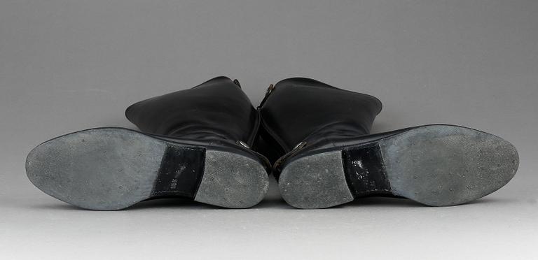 RIDSTÖVLAR, ett par, läder, Alberto Fasciani, Italien, storlek 38 1/2.