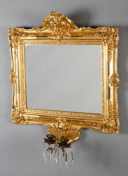 SPEGELLAMPETT, nyrokoko, 1800-talets andra hälft.