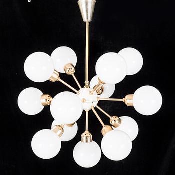 A sputnik model ceiling lamp, second half of th 20th century.