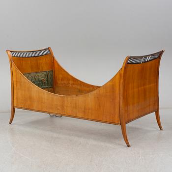 A mid 19th century Biedermeier bedframe.