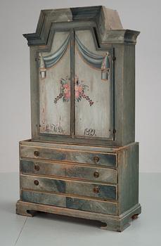 A Swedish cupboard dated 1829.