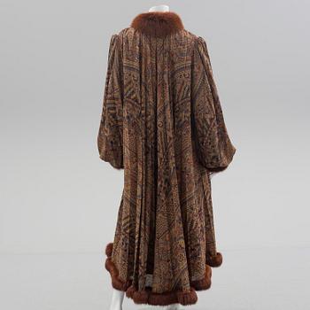 A fur trimmed coat from Grünstein G product, Finland.