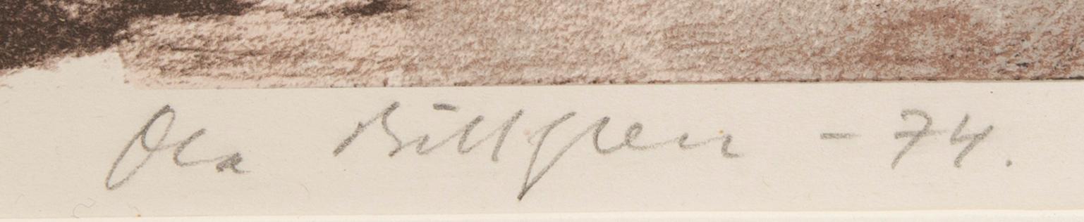 Ola Billgren, color lithograph, signed -74 EA.