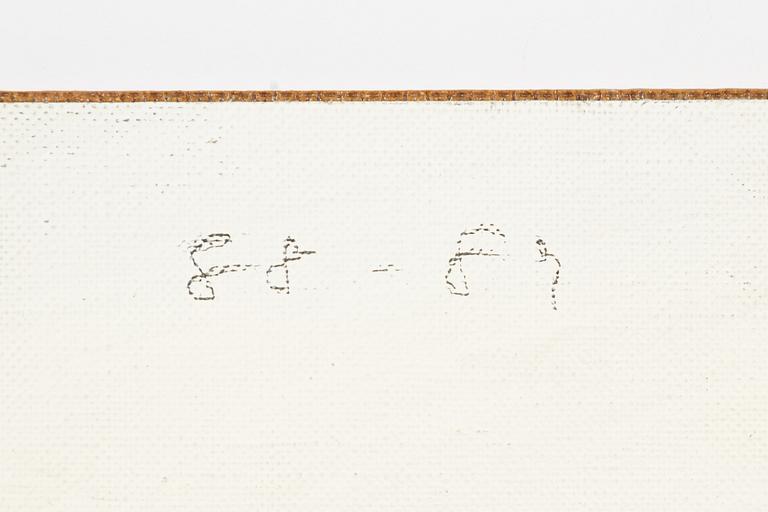 Lars Nilsson, blandteknik på duk/pannå, signerad och daterad 88-89 a tergo.