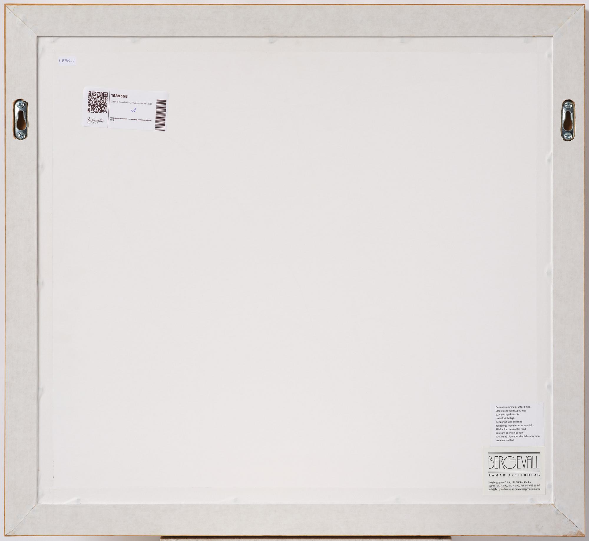 Linn Fernström, "Apursinne".