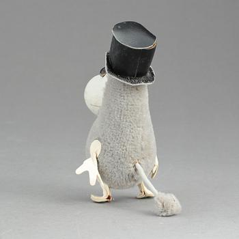 MUMINFIGUR, Ateljé Fauni, 1950-60-tal. "Mumminpappan". Stämpelmärkt undertill.