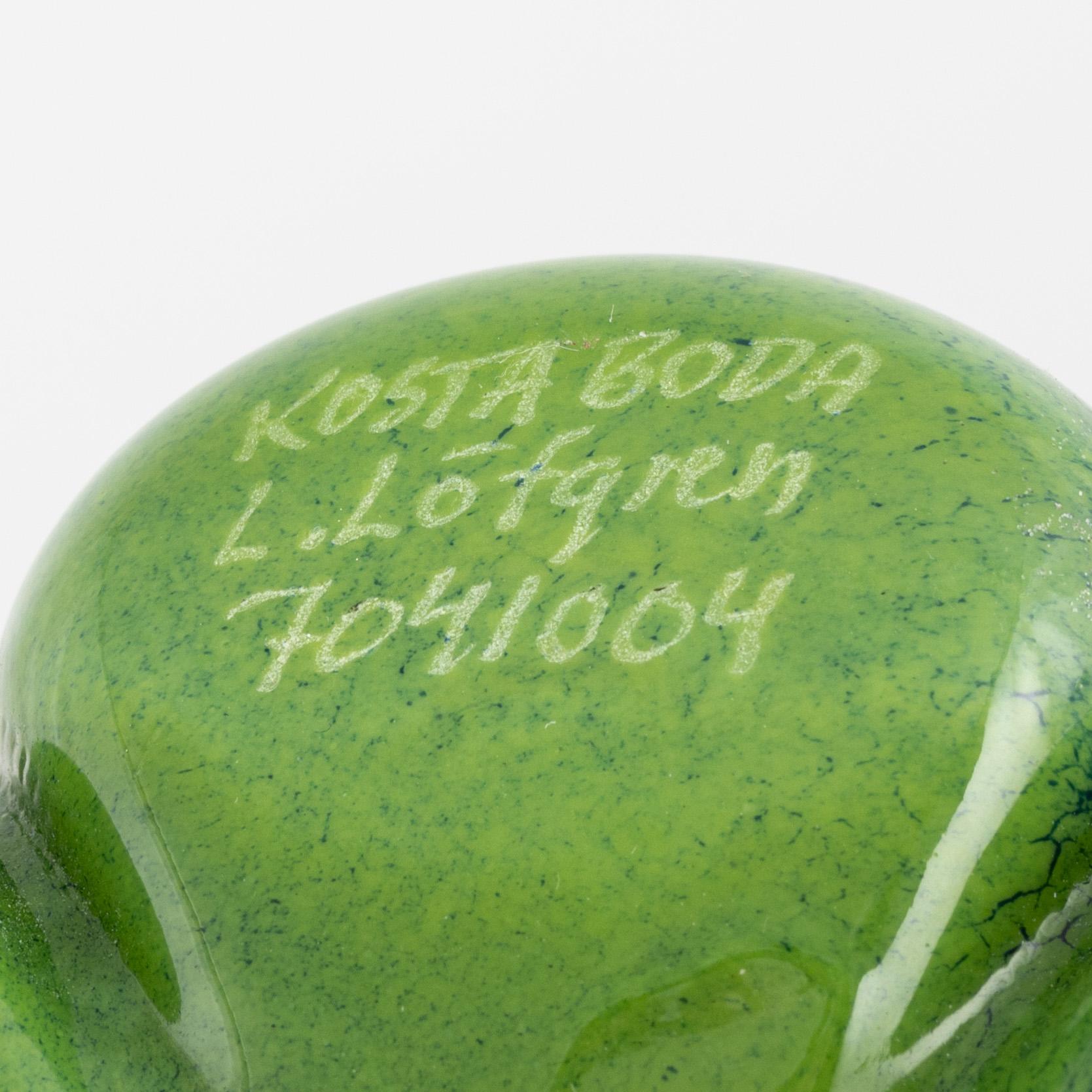 Ludvig Löfgren, vase, "Atomic Orchid", Kosta Boda.