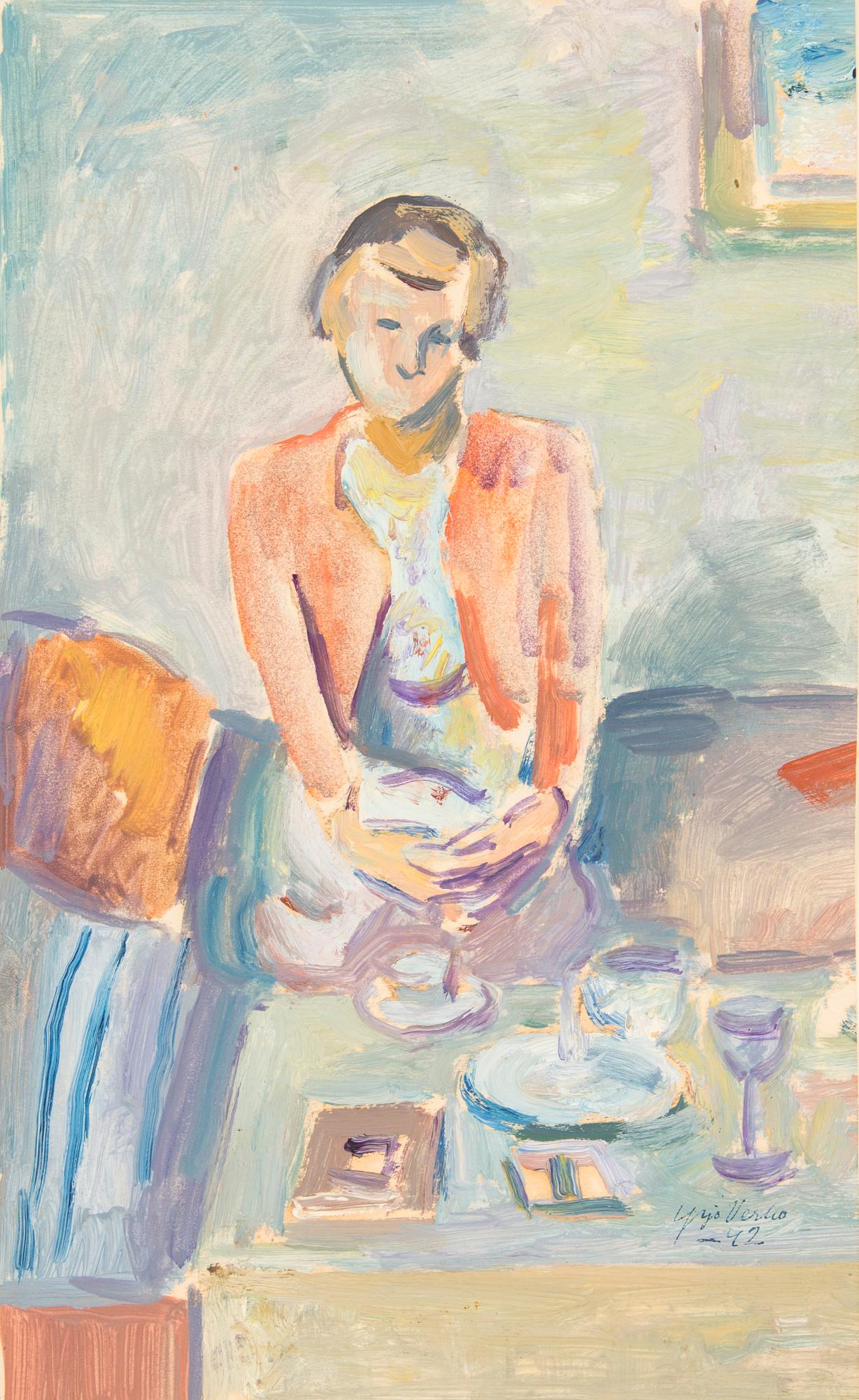 Konstnärsmapp med arbeten av olika finska konstnärer, 1944.